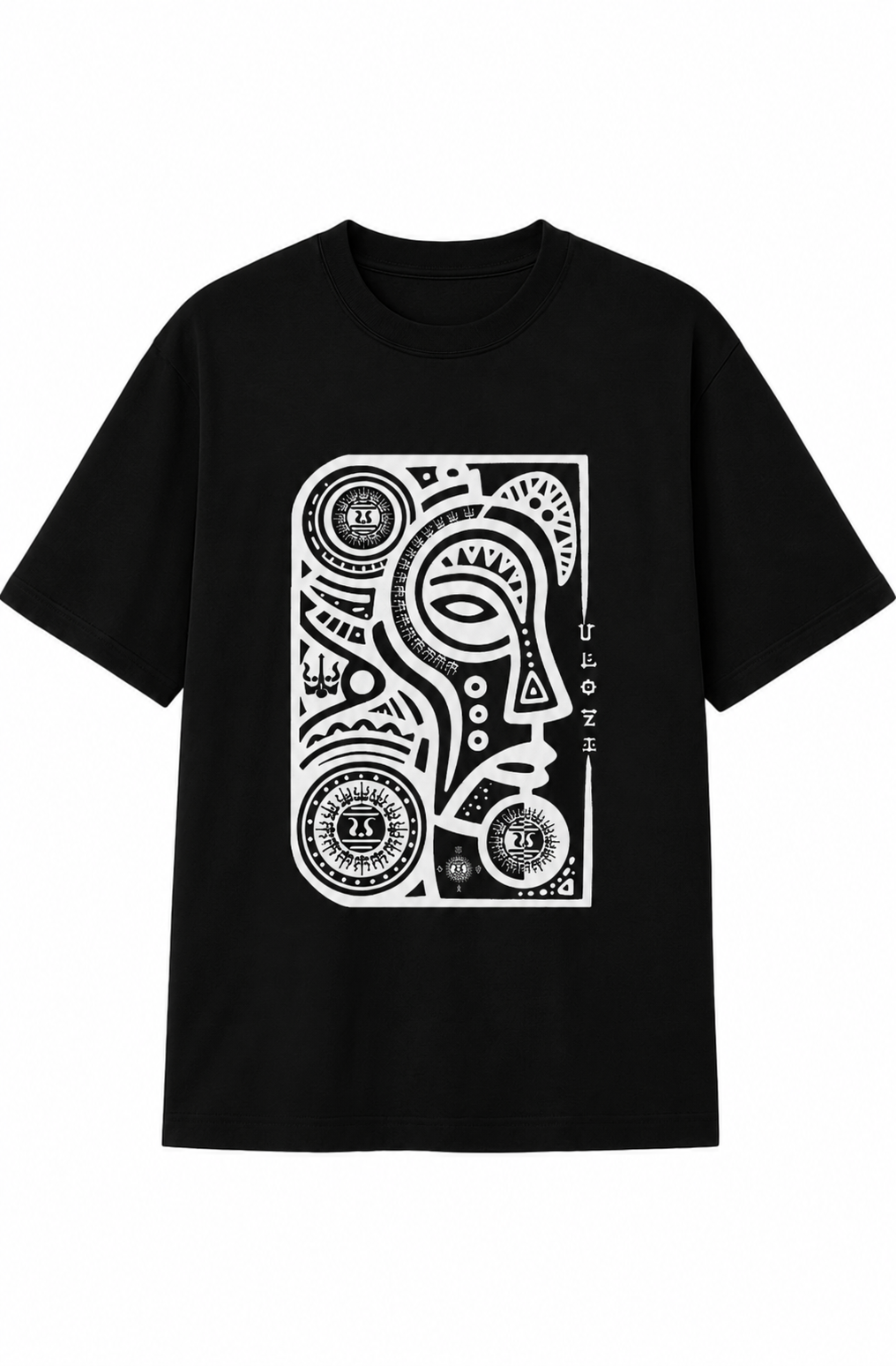 Ulozi Abstract Tribal Heavyweight T-Shirt
