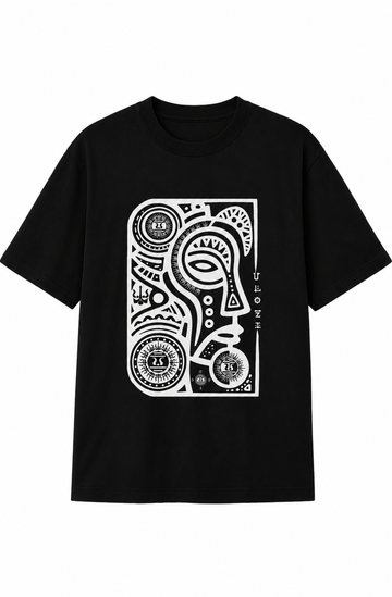 Ulozi Abstract Tribal Heavyweight T-Shirt