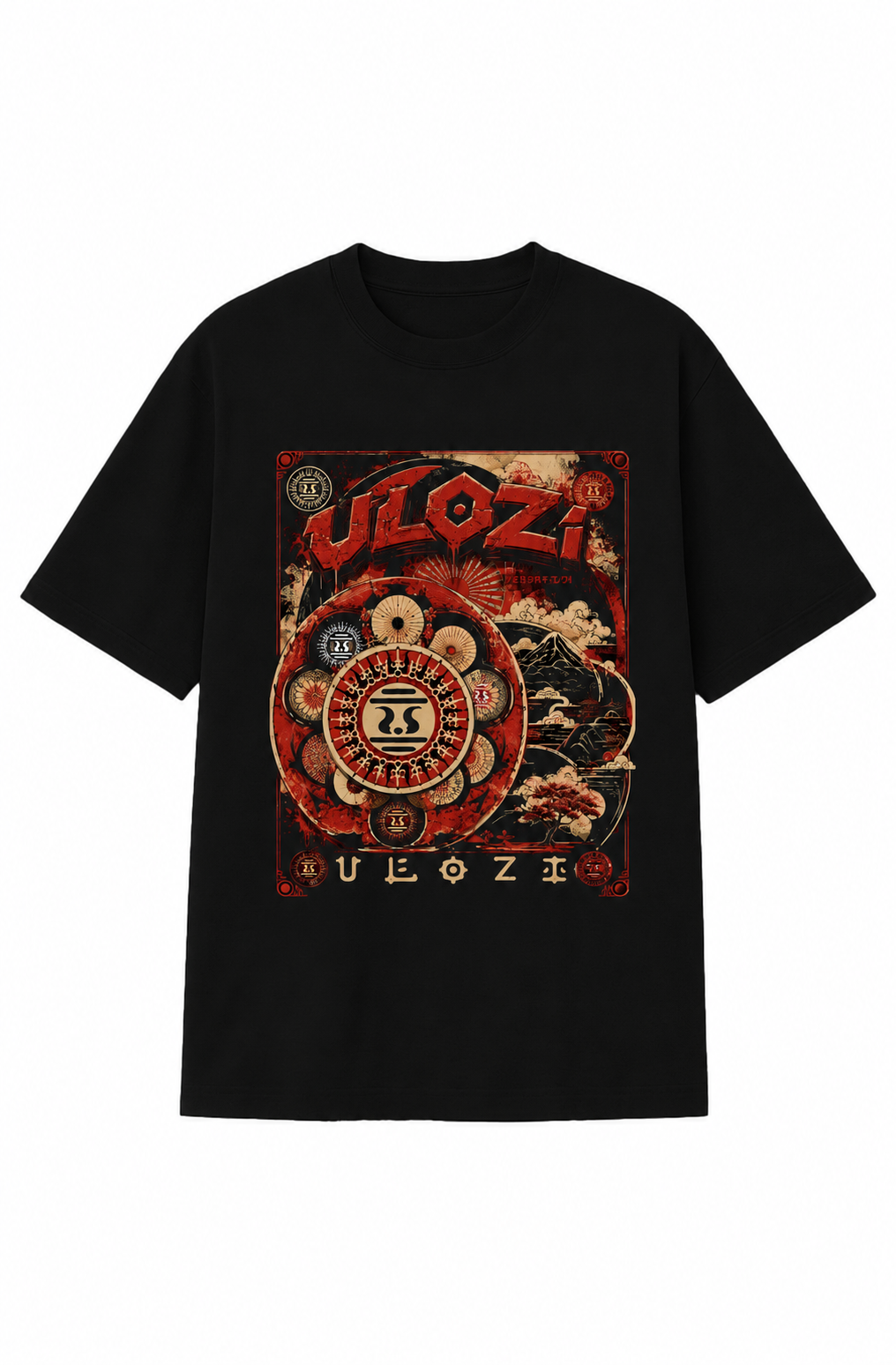 Ulozi Asian Dynasty Wheel Heavyweight T-Shirt