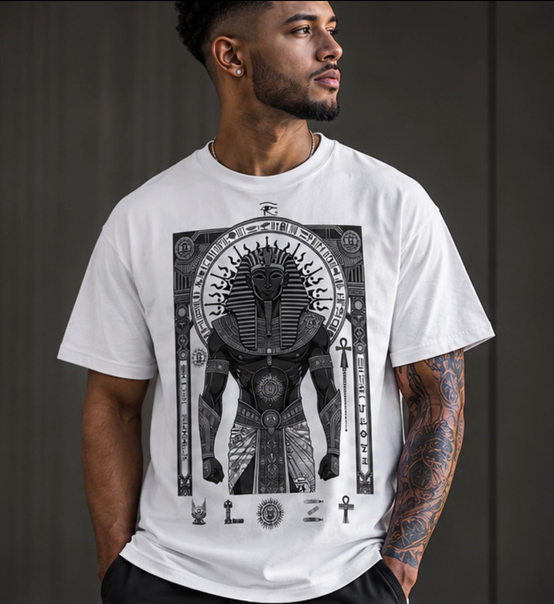 Ulozi Egyptian Pharaoh Heavyweight T-Shirt