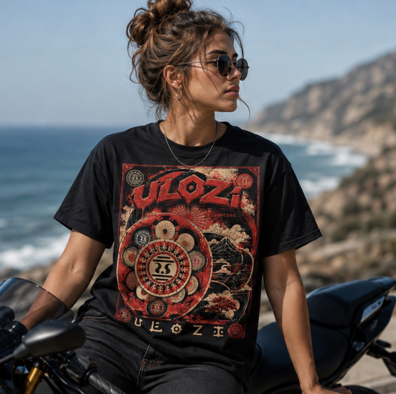 Ulozi Asian Dynasty Wheel Heavyweight T-Shirt
