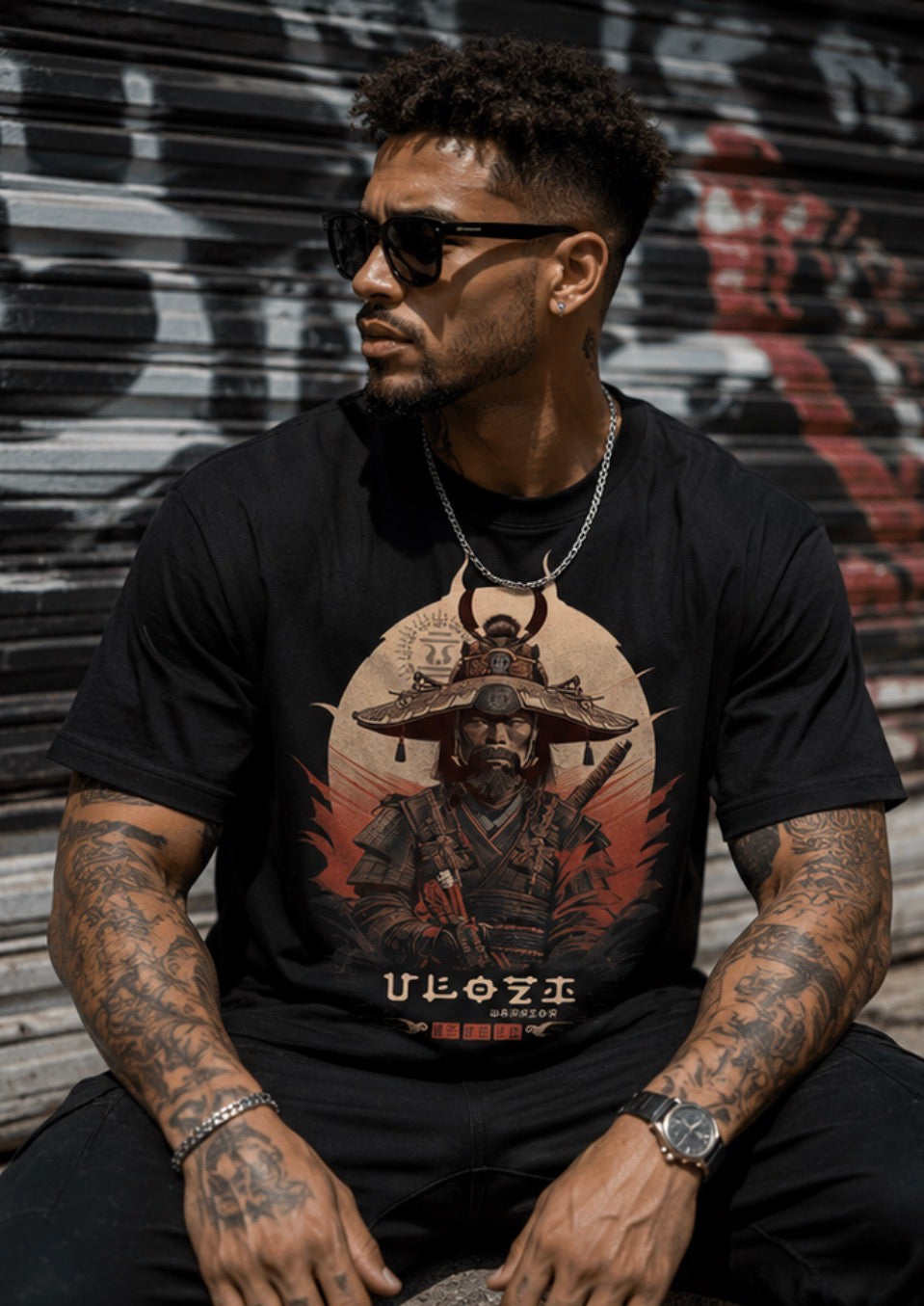 Japanese Warrior Ulozi Heavyweight T-Shirt