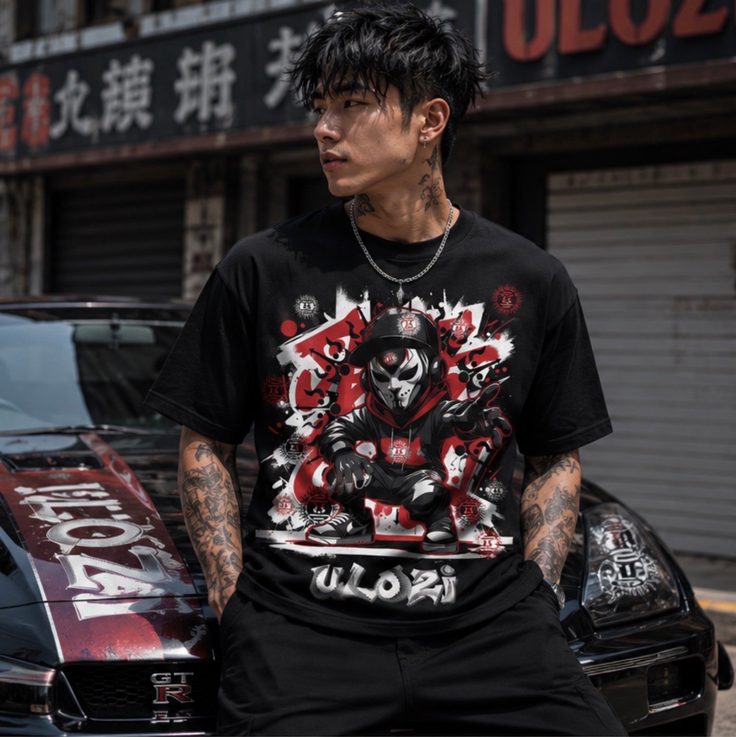 Anime Streetwear Ulozi Heavyweight T-Shirt
